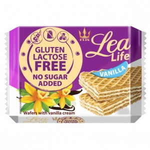 Wafelki waniliowe ( bez cukru, bez glutenu, bez laktozy ) 95g