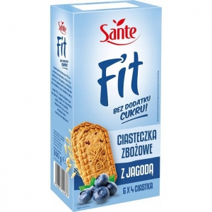 Fit ciasteczka zbożowe z jagodą bez cukru 300g