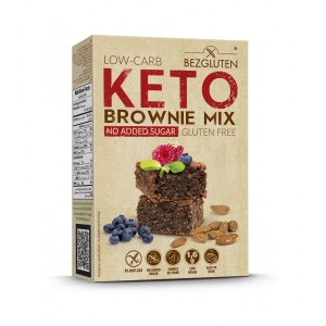 Keto brownie mix bezglutenowy, bez cukru 150g