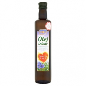 Olej lniany nieoczyszczony 500ml